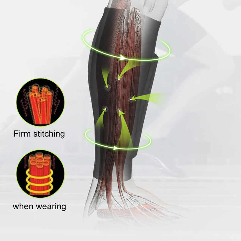 Caneleira com compressão em Nylon e Polyester para esportes